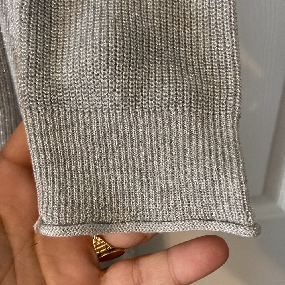 Midnight Velvet Cardigan size XL excellent condition length 37” color silver - Picture 6 of 12